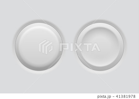 Pushed and normal gray interface buttons 41381978