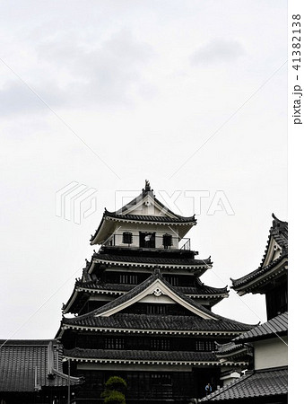 雨の中津城 41382138