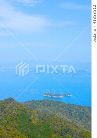 瀬戸内海の島々（獅子岩展望台･安芸の宮島／広島県廿日市市宮島町） 41383512