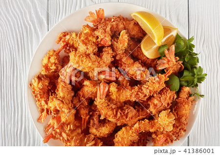 corn flakes breaded deep fried shrimps 41386001