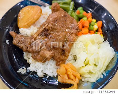 排骨飯 台湾 炊きこみ 41386044