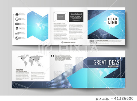 The minimalistic vector illustration of the editable layout. Two modern creative covers design 41386600