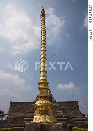 Dhvaja sthambha outside the temple Dhvaja sthambha outside the temple 41388680