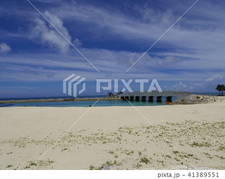 沖縄県糸満市美々ビーチいとまんの写真素材