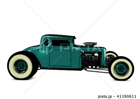 Hot Rod 3D render Hot Rod 3D render 41390611