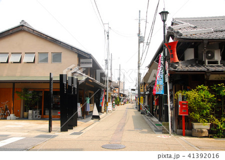 滋賀の長浜御坊表参道の情緒ある街並み 滋賀の長浜御坊表参道の情緒ある街並み 41392016