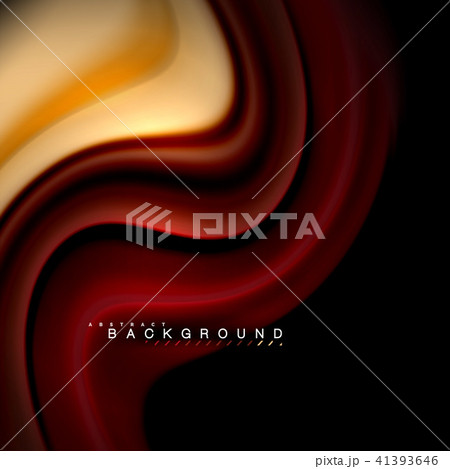 Fluid mixing colors vector wave abstract background design. Colorful mesh waves 41393646