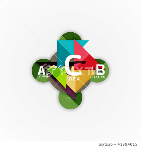 Vector infographic options banner, paper style design Vector infographic options banner, paper style design 41394015