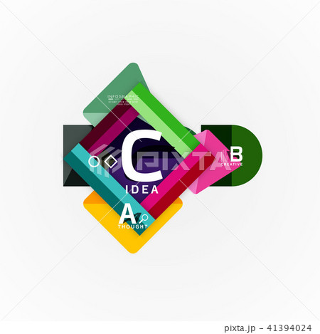 Vector infographic options banner, paper style design Vector infographic options banner, paper style design 41394024