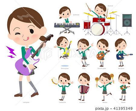 school girl Green Blazer_pop music 41395349