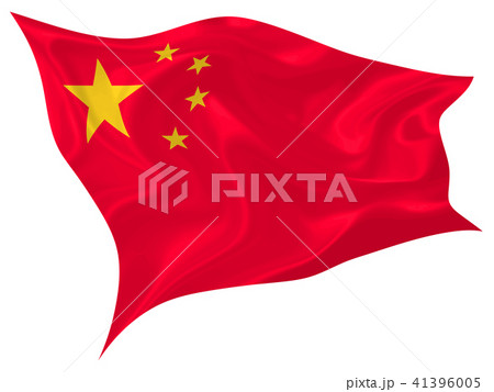 国旗 中国 のイラスト素材