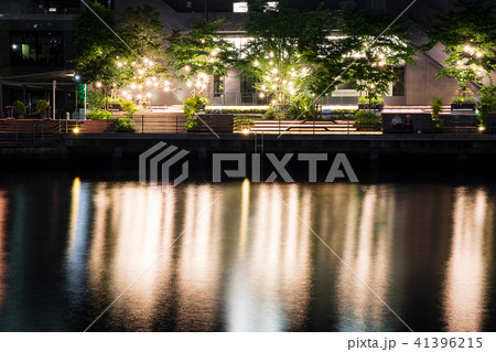 運河の夜景　品川　天王洲アイル 41396215