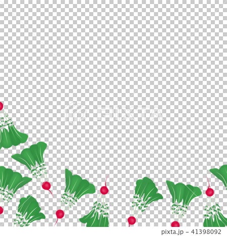 Radish illustration vegetable frame Radish illustration vegetable frame 41398092