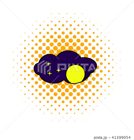 Full moon icon, comics style Full moon icon, comics style 41399054