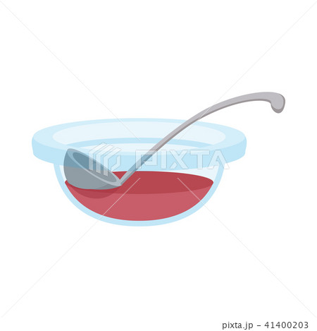 Red rowan juice cartoon icon  41400203