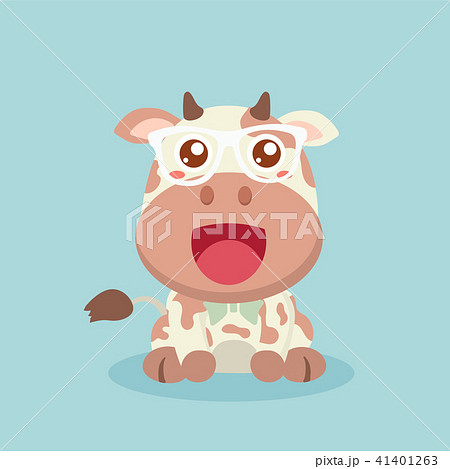 Cute cow cartoon. 41401263