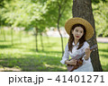 演奏 若い女性 笑顔 41401271