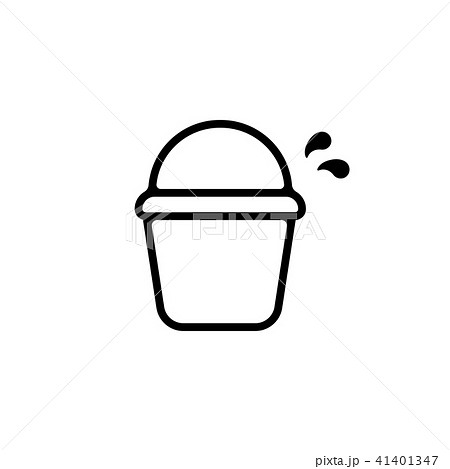バケツ ハウスクリーニングアイコンのイラスト素材