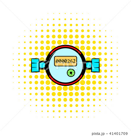 Water meters comics icon  41401709