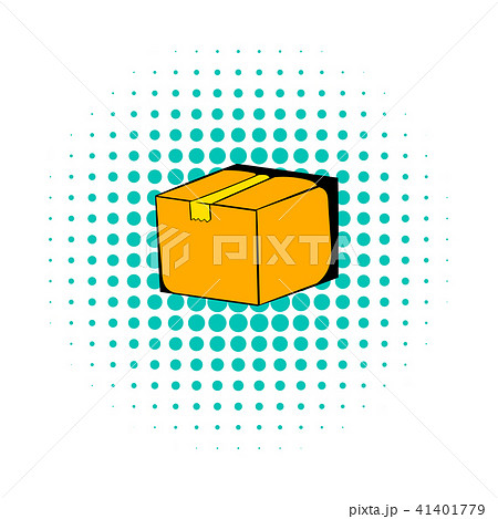 Cardboard box comics icon 41401779