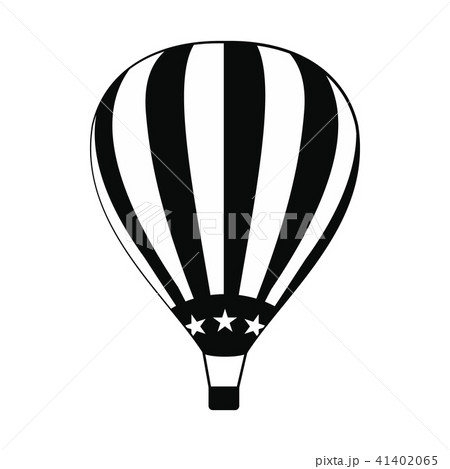 Hot air balloon with USA flag icon Hot air balloon with USA flag icon 41402065
