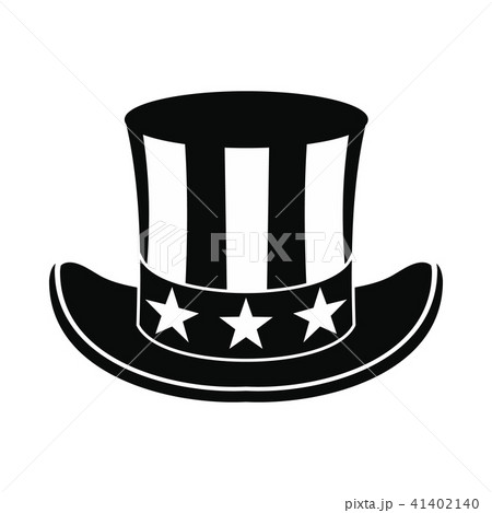 Hat in the USA flag icon  41402140
