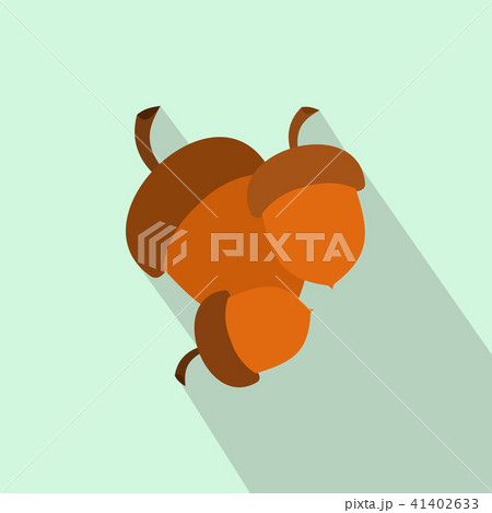 Acorns fork flat icon Acorns fork flat icon 41402633