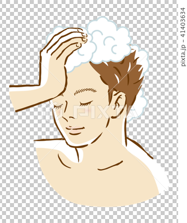 男性　シャンプー　洗髪　髪 41403634