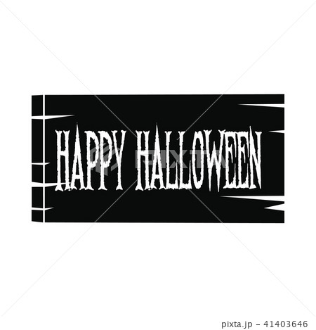 Signboard happy halloween icon 41403646