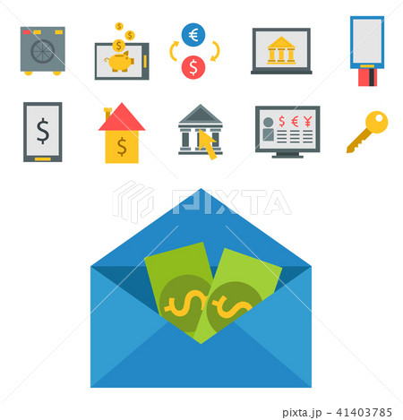 Online payment methods confirmed finance paying mobile banking workplace vector illustration in flat Online payment methods confirmed finance paying mobile banking workplace vector illustration in flat 41403785