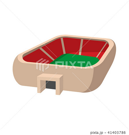 Sports stadium cartoon icon 41403786