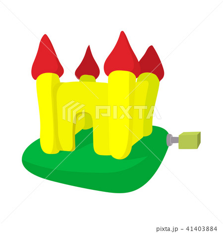 Inflatable trampoline castle cartoon icon Inflatable trampoline castle cartoon icon 41403884