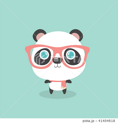 Vector illustration of cute little cartoon panda o Vector illustration of cute little cartoon panda o 41404618