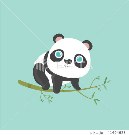 Vector illustration of cute little cartoon panda o Vector illustration of cute little cartoon panda o 41404623