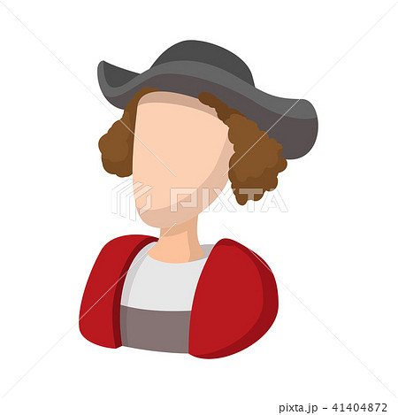 Christopher Columbus Costume Icon Cartoon Styleのイラスト素材