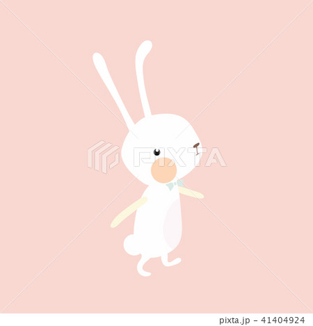 Happy Easter Bunny on pastel background. 41404924