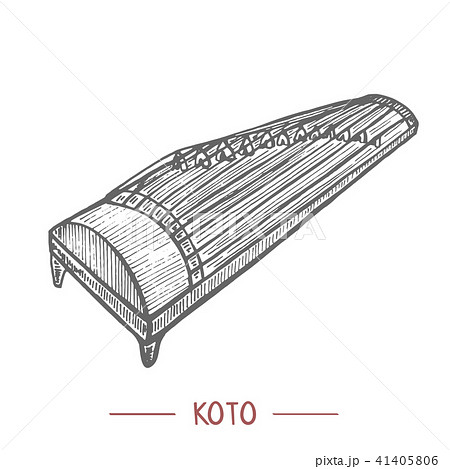Koto in Hand-Drawn Style 41405806