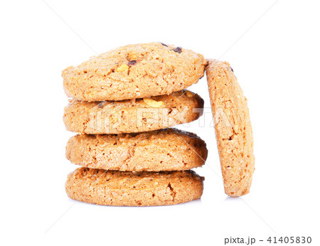 Cookies chocolate chip isolated on white Cookies chocolate chip isolated on white 41405830
