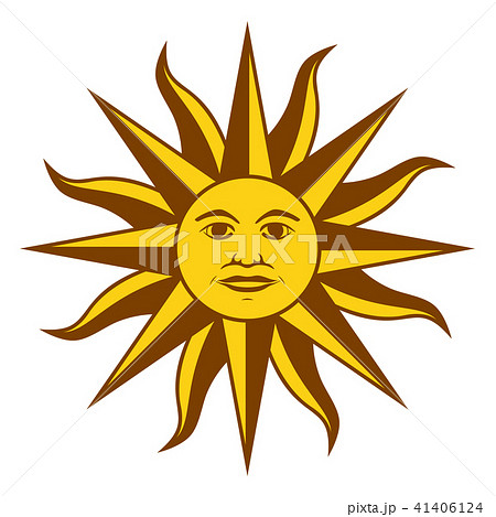 Sun Of May Sol De Mayo Uruguayのイラスト素材