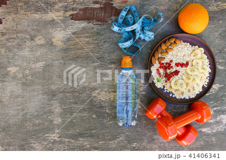 Concept healthy food and sports lifestyle.   41406341