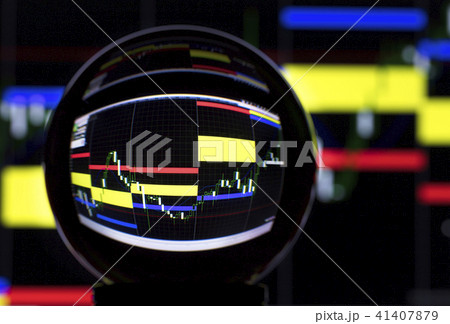Stock trading and crystal ball 41407879