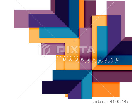 Multicolored abstract geometric shapes, geometry background for web banner 41409147