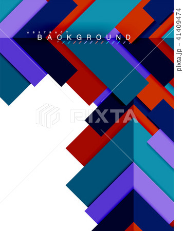 Multicolored abstract geometric shapes, geometry background for web banner 41409474