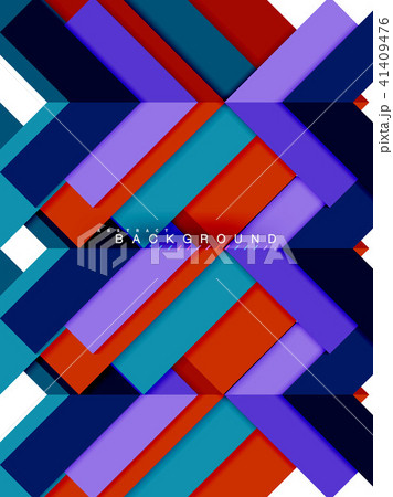 Multicolored abstract geometric shapes, geometry background for web banner 41409476