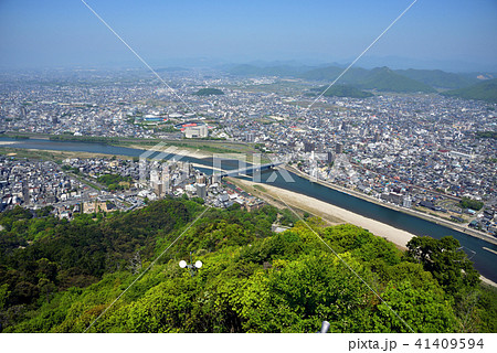 岐阜県岐阜市　岐阜城　天守からの眺め 41409594
