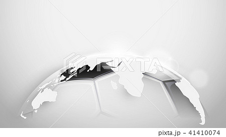 Soccer ball and world map on white background Soccer ball and world map on white background 41410074