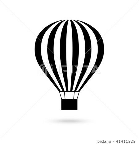 Hot air balloon icon vector 41411828