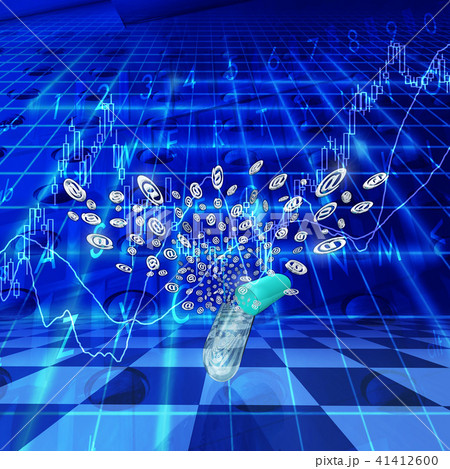 カプセルに詰まっている株価効果 41412600