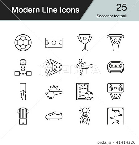 Soccer or football icons.  41414326