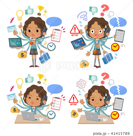 School girl Black_mulch task school 41415789